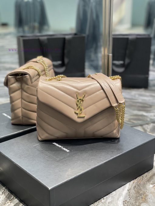 Yves Saint Laurent Bags ▪ 𝑳𝑶𝑼𝑳𝑶𝑼  ▪  New colorNaked Pink Gold Buckle_The latest upgraded version of LOULOU small, i gs178nsx - Image 2