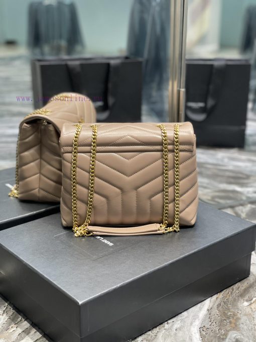 Yves Saint Laurent Bags ▪ 𝑳𝑶𝑼𝑳𝑶𝑼  ▪  New colorNaked Pink Gold Buckle_The latest upgraded version of LOULOU small, i gs178nsx - Image 7