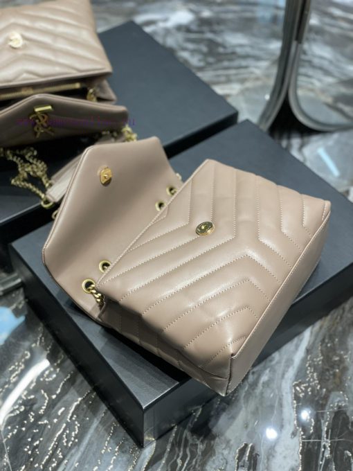Yves Saint Laurent Bags ▪ 𝑳𝑶𝑼𝑳𝑶𝑼  ▪  New colorNaked Pink Gold Buckle_The latest upgraded version of LOULOU small, i gs178nsx - Image 9