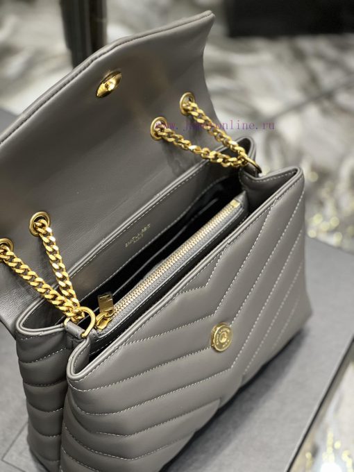 Yves Saint Laurent Bags ▪ 𝑳𝑶𝑼𝑳𝑶𝑼  ▪  New colorGrey gold buckle_The latest upgraded version of LOULOU small, importe 2qk8dqf6 - Image 10
