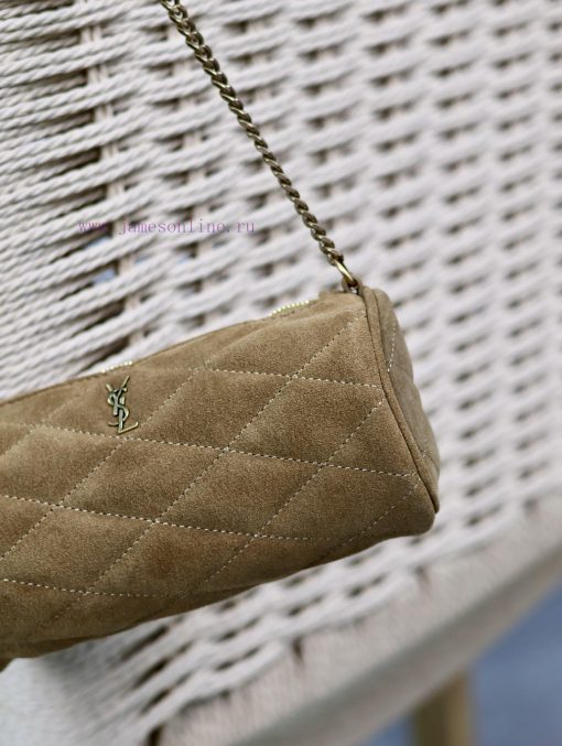 Yves Saint Laurent Bags SADE_ khaki green frosted style🧚 Little fairies must buy this cylindrical bagAlthough the mi jujjvpev - Image 6