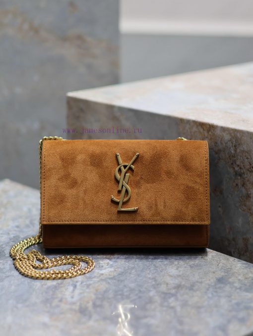 Yves Saint Laurent Bags Earth yellow frosted gold buckle~KATE 20cm latest size, timeless style, irresistible super c xt9jxgxh