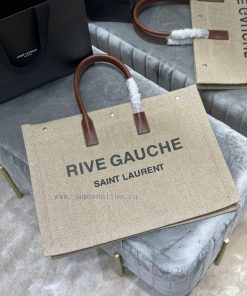 Yves Saint Laurent Bags Rive Gauche Tote Bag, Left Bank Shopping Bag ️, from custom linen fabric to silk screen prin l3zkq63t