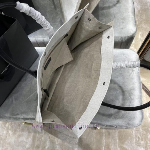 Yves Saint Laurent Bags Rive Gauche Tote Bag, Left Bank Shopping Bag ️, from custom linen fabric to silk screen prin de9588kc - Image 10