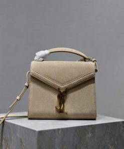 Yves Saint Laurent Bags CASSANDRA mini_Suede paired with top layer cowhide briefcase, the combination of different m tfj0rtu7