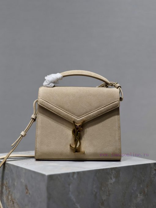 Yves Saint Laurent Bags CASSANDRA mini_Suede paired with top layer cowhide briefcase, the combination of different m tfj0rtu7 - Image 2