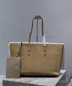 Yves Saint Laurent Bags Shopping tote bag_ Lamb wool shopping bagThe feeling of autumn and winter is here~The fur an 2ghrrnkx