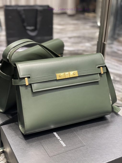 Yves Saint Laurent Bags 𝑴𝒂𝒏𝒉𝒂𝒕𝒕𝒂𝒏 The latest revision of the Manhattan baguette bag features a full leather lining, v7l0nj5t - Image 3