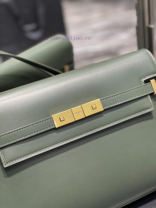 Yves Saint Laurent Bags 𝑴𝒂𝒏𝒉𝒂𝒕𝒕𝒂𝒏 The latest revision of the Manhattan baguette bag features a full leather lining, v7l0nj5t - Image 5