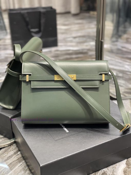 Yves Saint Laurent Bags 𝑴𝒂𝒏𝒉𝒂𝒕𝒕𝒂𝒏 The latest revision of the Manhattan baguette bag features a full leather lining, v7l0nj5t - Image 6