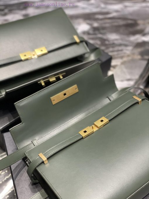 Yves Saint Laurent Bags 𝑴𝒂𝒏𝒉𝒂𝒕𝒕𝒂𝒏 The latest revision of the Manhattan baguette bag features a full leather lining, v7l0nj5t - Image 9