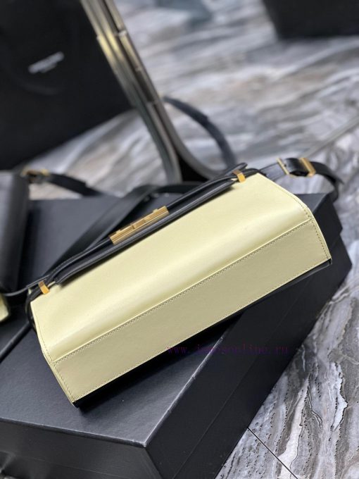 Yves Saint Laurent Bags Black patchwork beige gold buckle_Manhattan_ Flip Manhattan baguette bag, replacing the clas 8hkoxh8s - Image 7