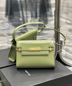 Yves Saint Laurent Bags 𝙈𝙖𝙣𝙝𝙖𝙩𝙖𝙣𝟮𝟰𝙘𝙢 Avocado Green_Synchronized with the new Manhattan baguette bag, small size 24cm bz2ecbuf