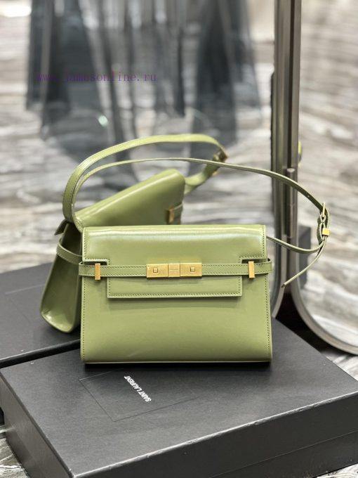 Yves Saint Laurent Bags 𝙈𝙖𝙣𝙝𝙖𝙩𝙖𝙣𝟮𝟰𝙘𝙢 Avocado Green_Synchronized with the new Manhattan baguette bag, small size 24cm bz2ecbuf - Image 2