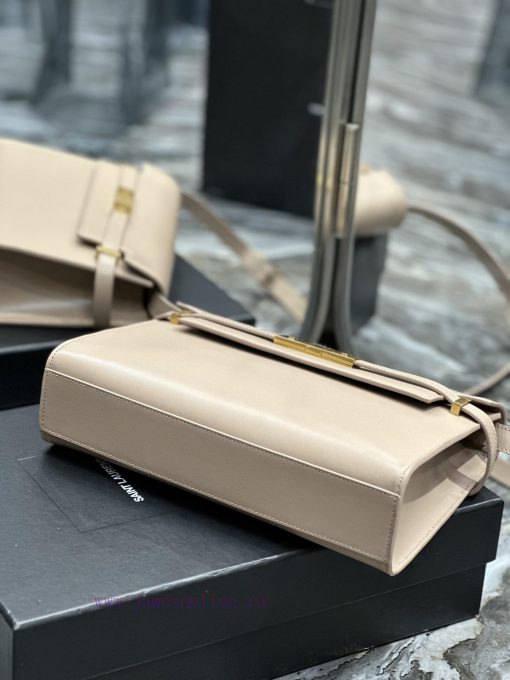 Yves Saint Laurent Bags Bean sand color_Manhattan_ Flip Manhattan baguette bag, replacing the classic logo with a lo l1hdztle - Image 8
