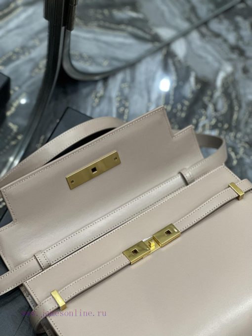 Yves Saint Laurent Bags Bean sand color_Manhattan_ Flip Manhattan baguette bag, replacing the classic logo with a lo l1hdztle - Image 9