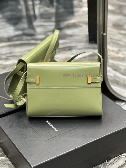 Yves Saint Laurent Bags 𝙈𝙖𝙣𝙝𝙖𝙩𝙖𝙣𝟮𝟰𝙘𝙢 Avocado Green_Synchronized with the new Manhattan baguette bag, small size 24cm bz2ecbuf - Image 6
