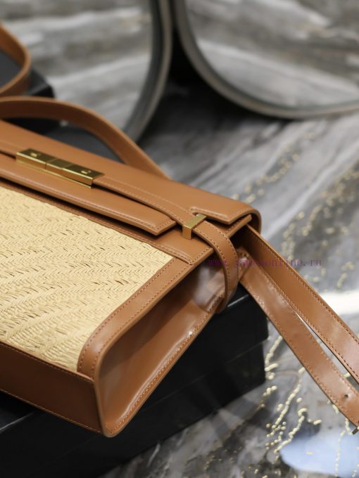 Yves Saint Laurent Bags Turquoise with woven pattern_Manhattan_ Flip Manhattan baguette bag, replacing the classic l 09nui96b - Image 8