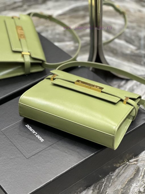 Yves Saint Laurent Bags 𝙈𝙖𝙣𝙝𝙖𝙩𝙖𝙣𝟮𝟰𝙘𝙢 Avocado Green_Synchronized with the new Manhattan baguette bag, small size 24cm bz2ecbuf - Image 7