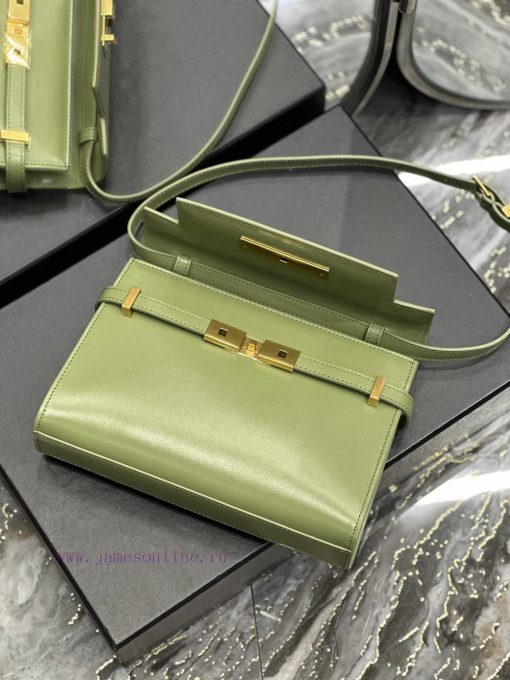 Yves Saint Laurent Bags 𝙈𝙖𝙣𝙝𝙖𝙩𝙖𝙣𝟮𝟰𝙘𝙢 Avocado Green_Synchronized with the new Manhattan baguette bag, small size 24cm bz2ecbuf - Image 9