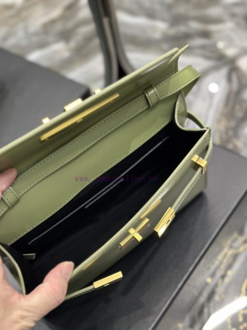 Yves Saint Laurent Bags 𝙈𝙖𝙣𝙝𝙖𝙩𝙖𝙣𝟮𝟰𝙘𝙢 Avocado Green_Synchronized with the new Manhattan baguette bag, small size 24cm bz2ecbuf - Image 10