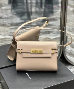 Yves Saint Laurent Bags 𝙈𝙖𝙣𝙝𝙖𝙩𝙖𝙣𝟮𝟰𝙘𝙢 Naked Pink_Synchronized with the new Manhattan baguette bag, small size 24cm, n b0l3iwqj