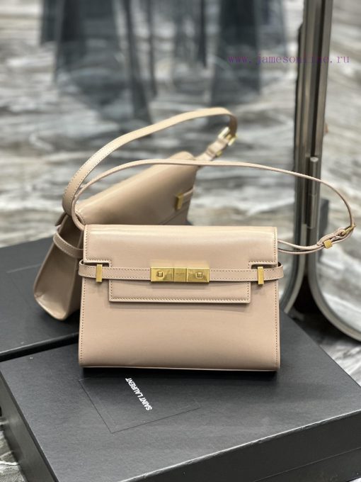 Yves Saint Laurent Bags 𝙈𝙖𝙣𝙝𝙖𝙩𝙖𝙣𝟮𝟰𝙘𝙢 Naked Pink_Synchronized with the new Manhattan baguette bag, small size 24cm, n b0l3iwqj