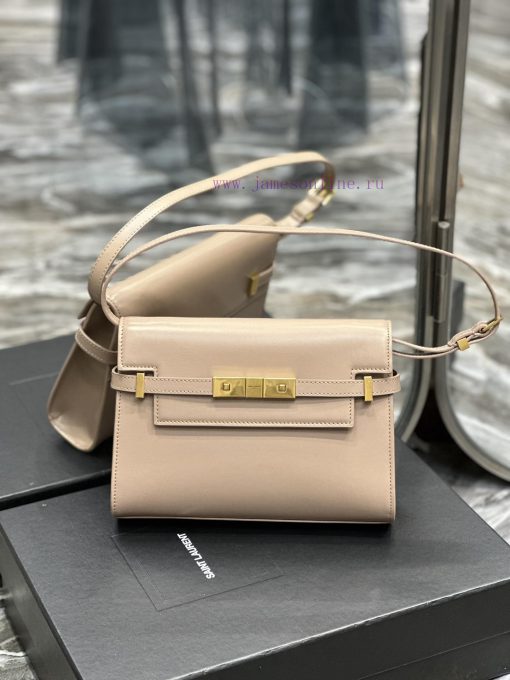 Yves Saint Laurent Bags 𝙈𝙖𝙣𝙝𝙖𝙩𝙖𝙣𝟮𝟰𝙘𝙢 Naked Pink_Synchronized with the new Manhattan baguette bag, small size 24cm, n b0l3iwqj - Image 2