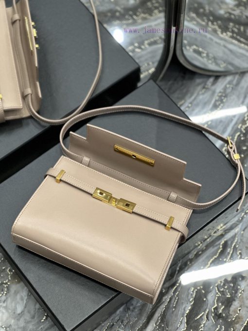 Yves Saint Laurent Bags 𝙈𝙖𝙣𝙝𝙖𝙩𝙖𝙣𝟮𝟰𝙘𝙢 Naked Pink_Synchronized with the new Manhattan baguette bag, small size 24cm, n b0l3iwqj - Image 9