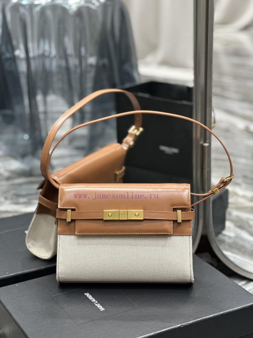 Yves Saint Laurent Bags 𝙈𝙖𝙣𝙝𝙖𝙩𝙖𝙣𝟮𝟰𝙘𝙢 New colors_Synchronized with the new Manhattan baguette bag, small size 24cm, n q7ffxske - Image 2