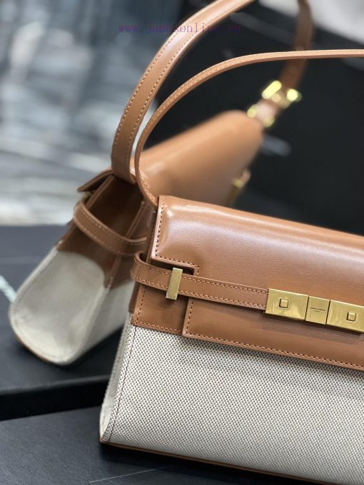 Yves Saint Laurent Bags 𝙈𝙖𝙣𝙝𝙖𝙩𝙖𝙣𝟮𝟰𝙘𝙢 New colors_Synchronized with the new Manhattan baguette bag, small size 24cm, n q7ffxske - Image 5
