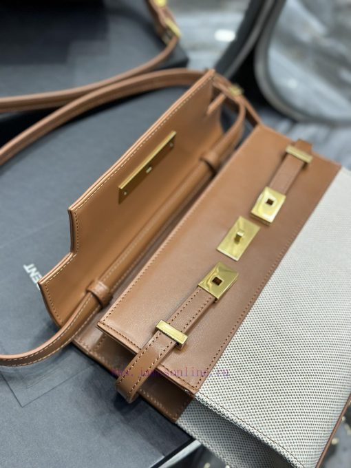 Yves Saint Laurent Bags 𝙈𝙖𝙣𝙝𝙖𝙩𝙖𝙣𝟮𝟰𝙘𝙢 New colors_Synchronized with the new Manhattan baguette bag, small size 24cm, n q7ffxske - Image 8
