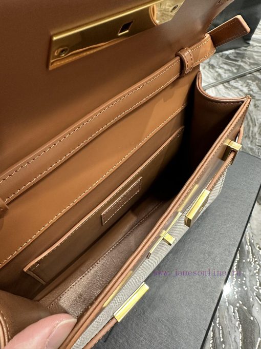 Yves Saint Laurent Bags 𝙈𝙖𝙣𝙝𝙖𝙩𝙖𝙣𝟮𝟰𝙘𝙢 New colors_Synchronized with the new Manhattan baguette bag, small size 24cm, n q7ffxske - Image 9