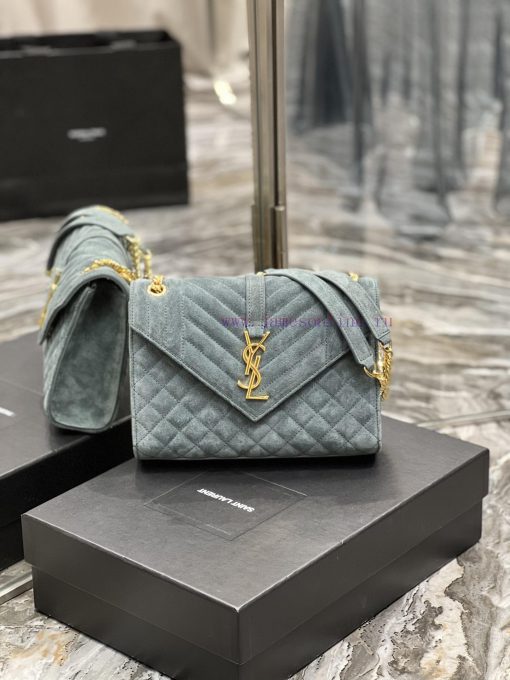 Yves Saint Laurent Bags 𝑬𝑵𝑽𝑬𝑳𝑶𝑷𝑬 _ Matte SeriesMedium envelope bag, V-shaped diamond patterned caviar, Italian impor sybwi6vs - Image 2