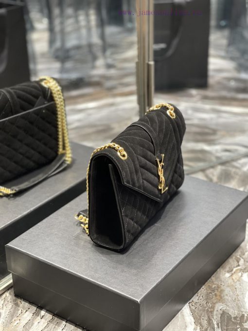 Yves Saint Laurent Bags 𝑬𝑵𝑽𝑬𝑳𝑶𝑷𝑬 _ Matte SeriesMedium envelope bag, V-shaped diamond patterned caviar, Italian impor 4f0qfz0h - Image 6