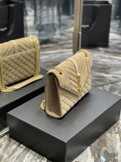 Yves Saint Laurent Bags 𝑬𝑵𝑽𝑬𝑳𝑶𝑷𝑬 _ Matte SeriesMedium envelope bag, V-shaped diamond patterned caviar, Italian impor 8z9yn62m - Image 6