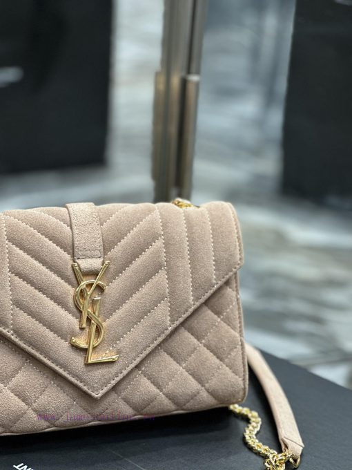 Yves Saint Laurent Bags NEW deep apricot color with gold buckle frosted finishEnvelope Matte SeriesSmall envelope ba 02292xk8 - Image 4