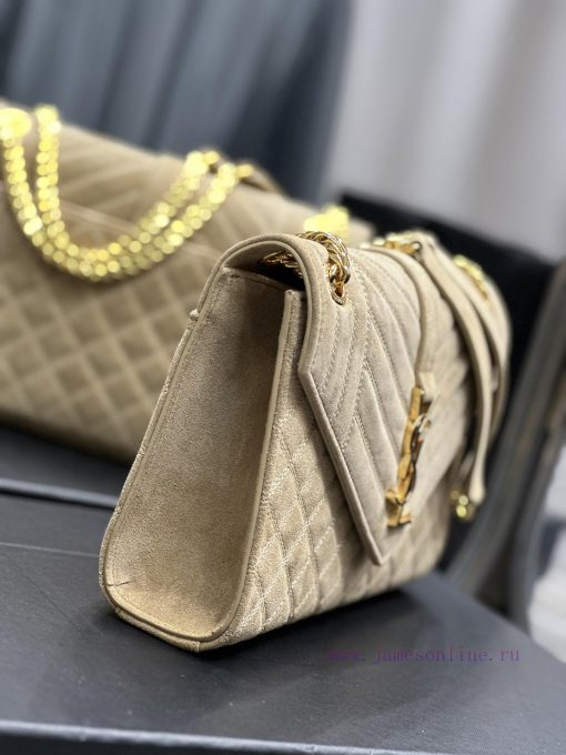 Yves Saint Laurent Bags 𝑬𝑵𝑽𝑬𝑳𝑶𝑷𝑬 _ Matte SeriesMedium envelope bag, V-shaped diamond patterned caviar, Italian impor deiddo9z - Image 6