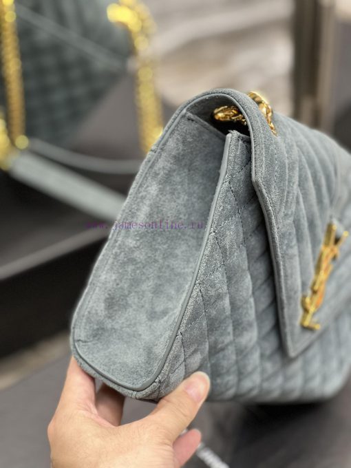 Yves Saint Laurent Bags 𝑬𝑵𝑽𝑬𝑳𝑶𝑷𝑬 _ Matte SeriesMedium envelope bag, V-shaped diamond patterned caviar, Italian impor sybwi6vs - Image 6