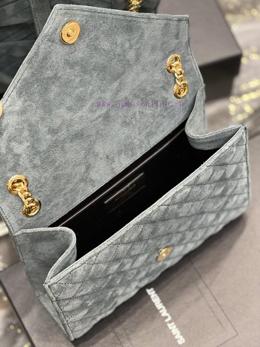Yves Saint Laurent Bags 𝑬𝑵𝑽𝑬𝑳𝑶𝑷𝑬 _ Matte SeriesMedium envelope bag, V-shaped diamond patterned caviar, Italian impor sybwi6vs - Image 9