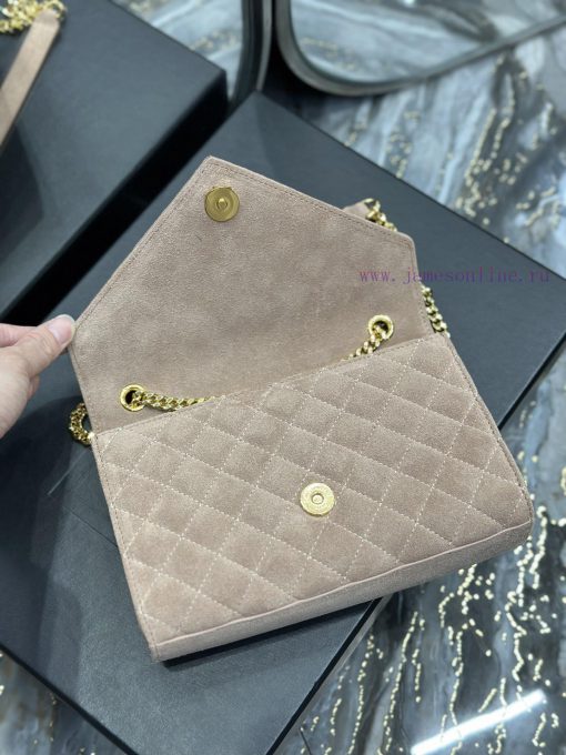 Yves Saint Laurent Bags NEW deep apricot color with gold buckle frosted finishEnvelope Matte SeriesSmall envelope ba 02292xk8 - Image 8