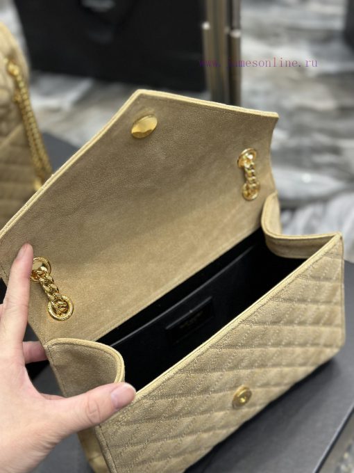 Yves Saint Laurent Bags 𝑬𝑵𝑽𝑬𝑳𝑶𝑷𝑬 _ Matte SeriesMedium envelope bag, V-shaped diamond patterned caviar, Italian impor deiddo9z - Image 10