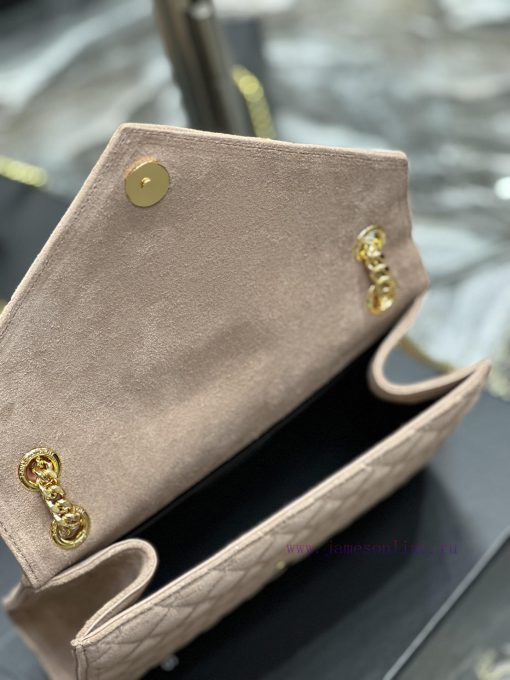 Yves Saint Laurent Bags NEW deep apricot color with gold buckle frosted finish𝑬𝑵𝑽𝑬𝑳𝑶𝑷𝑬 _ Matte SeriesMedium envelope 1bwpyxcv - Image 9