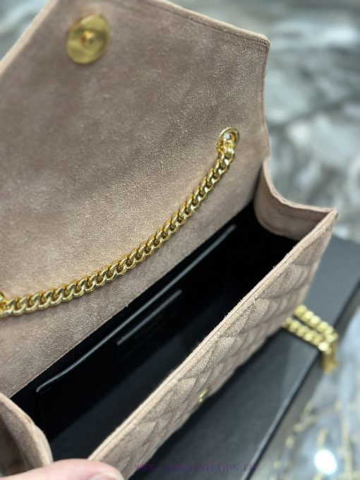 Yves Saint Laurent Bags NEW deep apricot color with gold buckle frosted finishEnvelope Matte SeriesSmall envelope ba 02292xk8 - Image 9