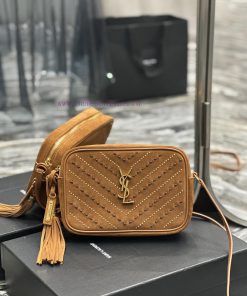 Yves Saint Laurent Bags 𝑳𝒐𝒖 Camera Bag _ Matte SeriesCaramel rivet threading techniqueTop imported Italian cowhide i k0h3tuhr