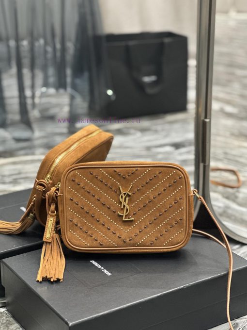Yves Saint Laurent Bags 𝑳𝒐𝒖 Camera Bag _ Matte SeriesCaramel rivet threading techniqueTop imported Italian cowhide i k0h3tuhr