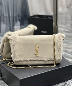 Yves Saint Laurent Bags Autumn and winter rabbit fur styles are out~𝐊𝐚𝐭𝐞 _ Double sided bag launches suede&rabbit fu ptmjmilw