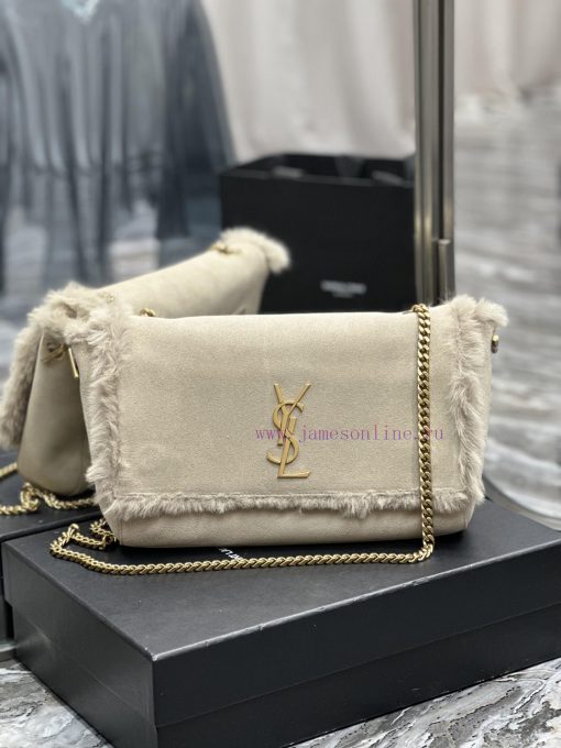 Yves Saint Laurent Bags Autumn and winter rabbit fur styles are out~𝐊𝐚𝐭𝐞 _ Double sided bag launches suede&rabbit fu ptmjmilw - Image 2