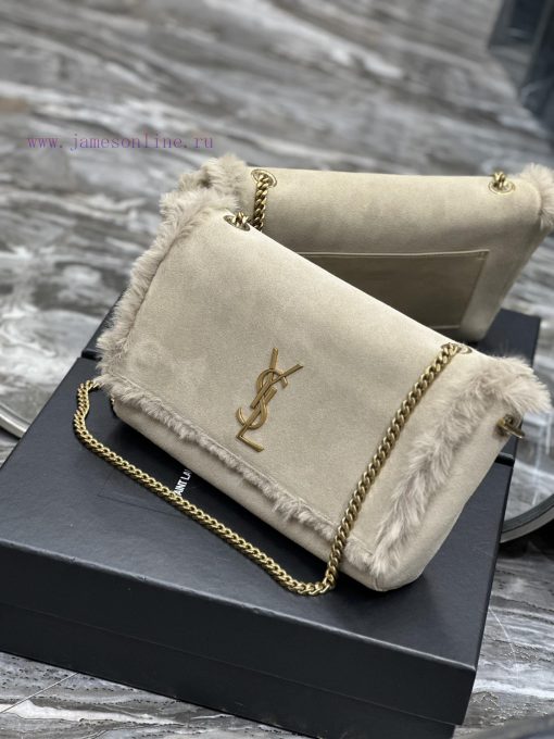 Yves Saint Laurent Bags Autumn and winter rabbit fur styles are out~𝐊𝐚𝐭𝐞 _ Double sided bag launches suede&rabbit fu ptmjmilw - Image 4
