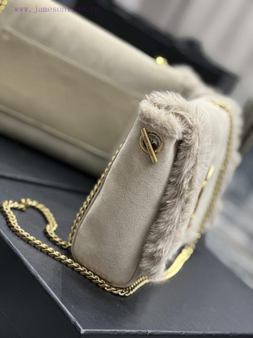 Yves Saint Laurent Bags Autumn and winter rabbit fur styles are out~𝐊𝐚𝐭𝐞 _ Double sided bag launches suede&rabbit fu ptmjmilw - Image 6